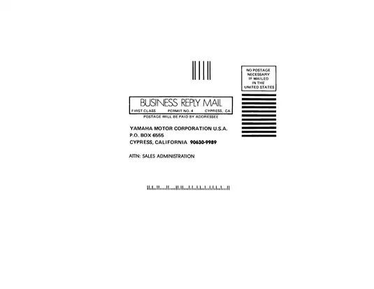 1985-2000 Yamaha V-Max, VMX 1200, VMAX 1200, VMX 12 owner´s manual Preview image 3