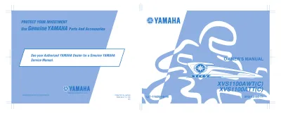2001–2005 Yamaha V-Star 1100 Classic XVS1100AWT(C), XVS1100ATT(C) Service Manual (P/N LIT-11616-12-63, LIT-11616-13-36)