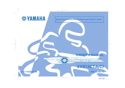 2011 Yamaha V-Star 1300 / Midnight Star XVS1300A(C) Factory Service Manual (P/N LIT-11616-24-48, LIT-11626-24-49)