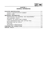 2011–2014 Yamaha Zuma 50, YW50, YW50FB Scooter Service Manual (P/N LIT-11616-25-31) – preview page 2