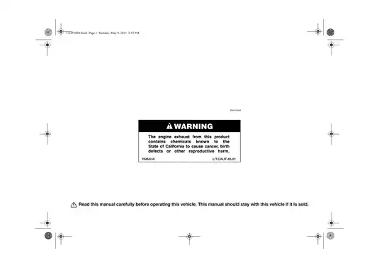 2012-2013 Yamaha XTZ12, XT1200Z Super Tenere owner´s + service manual Preview image 2