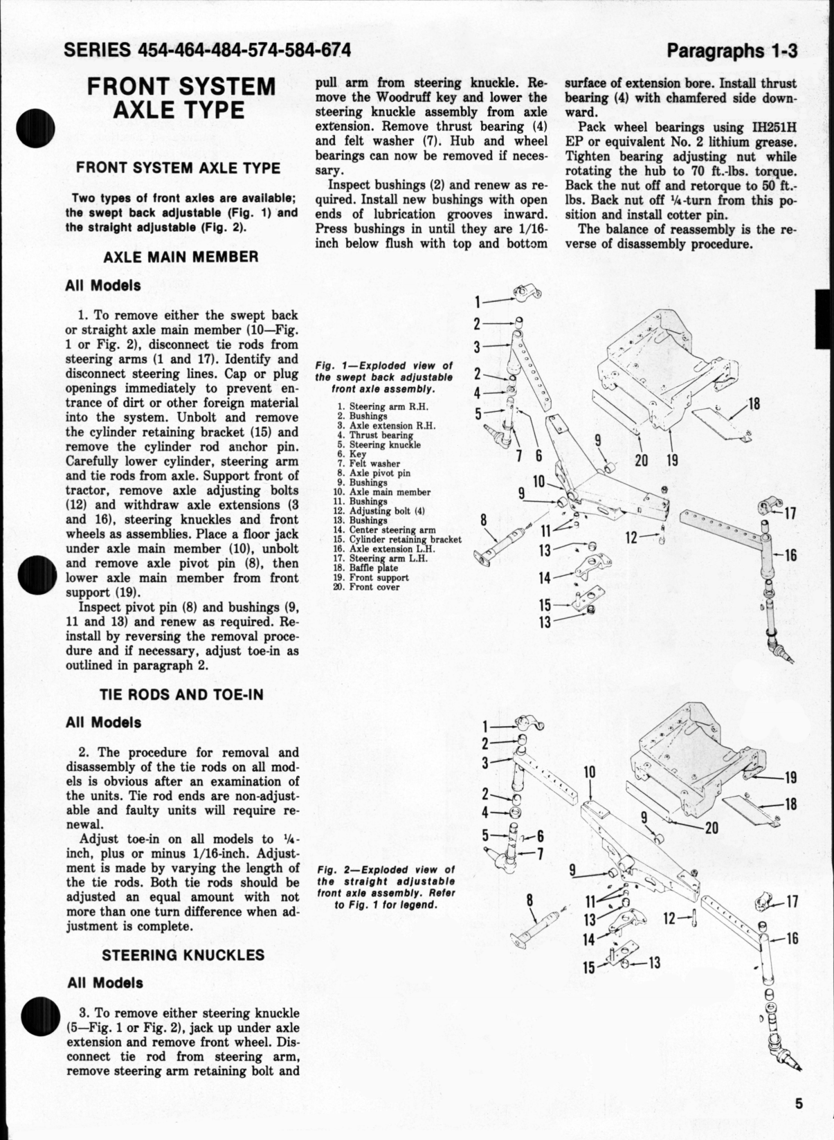1970-1984 IH International 454, 464, 484, 574, 584, 674 tractor manual Preview image 5