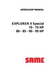 2006 SAME EXPLORER II Special 70, 75, 80, 85, 90, 95 HP Tractor Workshop Manual OEM – preview page 1