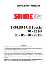 2006 SAME EXPLORER II Special 70, 75, 80, 85, 90, 95 HP Tractor Workshop Manual OEM – preview page 2
