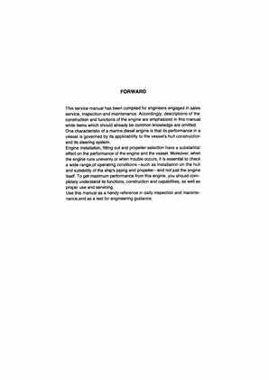 Comprehensive Yanmar Marine Diesel Engine 4LHA Service Manual Preview image 4