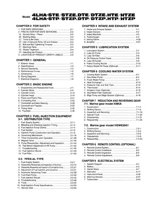 Comprehensive Yanmar Marine Diesel Engine 4LHA Service Manual Preview image 5