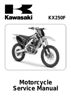 2009 Kawasaki KX250F service manual Preview image 1