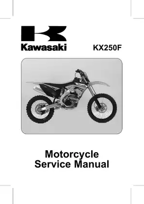 2011-2012 Kawasaki KX250F manual Preview image 1