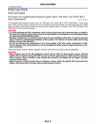 2010-2014 Nissan March K13 ACC repair manual Preview image 2
