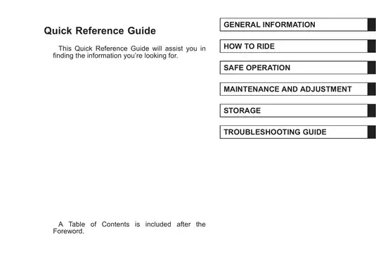 2013 Kawasaki KFX50 ATV owner`s manual Preview image 3