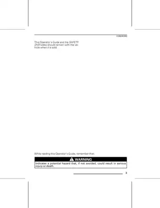 2013 Can-Am ATV Operator's Guide: Comprehensive User Manual Preview image 5