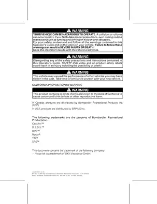 2013 Can-Am ATV Operator's Guide - Complete Digital Manual Preview image 2