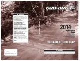 Can-Am Outlander 1000 X mr ATV 2014 Operator's Guide (P/N 219 001 159) – preview page 1