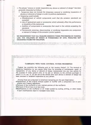 Kawasaki KLR650/KLR500 Motorcycle Service Manual & Quick Reference Guide (2000-2002) Preview image 4