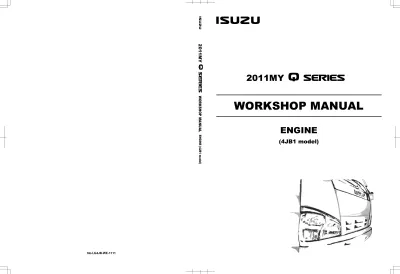 2011–2013 Isuzu Q Series / QKR 4JB1 Diesel Engine Workshop Service Manual (P/N LNW6ALF000701) – preview page 1