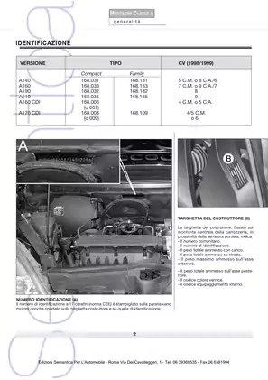 1997-2004 Mercedes W168 Series A-Class, A140, A160, A160CDI, A170CDI, A190, A210 manual Preview image 3