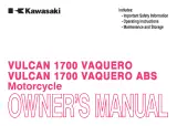 2013 Kawasaki Vulcan 1700 Vaquero & Vaquero ABS Owner's Manual (P/N 99987-1785) – preview page 1