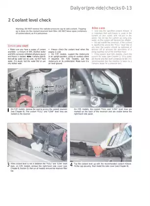 Yamaha Motorcycle Service Manual - Maintenance and Repair Guide for YZF and FZS Models Preview image 2