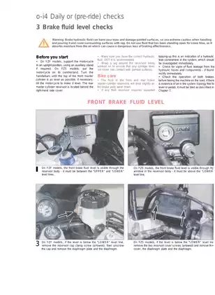 Yamaha Motorcycle Service Manual - Maintenance and Repair Guide for YZF and FZS Models Preview image 3