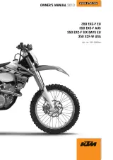 KTM 350 EXC-F EU, AUS, SIX DAYS EU & 350 XCF-W USA 2013 Service Manual (P/N 3211863en) – preview page 1