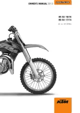 2013 KTM 85 SX 19/16 & 85 SX 17/14 Owner's Manual PDF (P/N 3211856en) – preview page 1