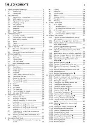 KTM SX Big Bore Owner's Manual (2014) - Detailed Motorcycle Guide Preview image 4