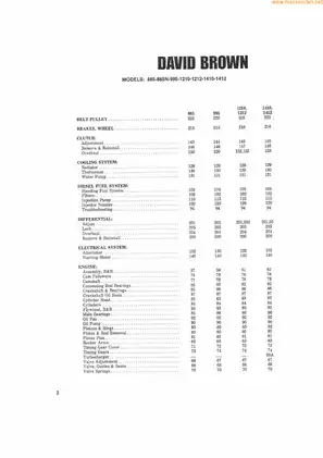 1965-1980 David Brown 885, 995, 1210, 1212, 1410, 1412 utility tractor workshop manual Preview image 3