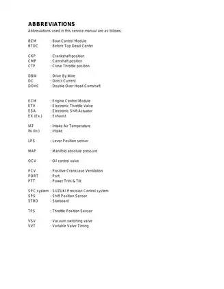 2007-2013 Suzuki DF300 4-stroke V6 outboard engine service manual Preview image 4