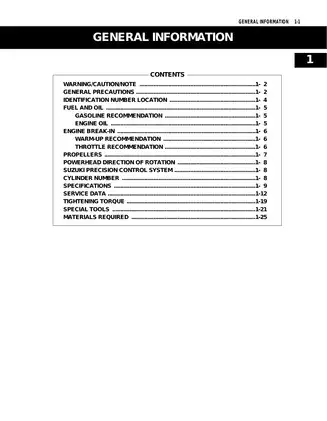 2007-2013 Suzuki DF300 4-stroke V6 outboard engine service manual Preview image 5