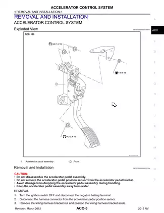 2012-2014 Nissan NV 1500, 2500, 3500 F80 series service manual Preview image 3