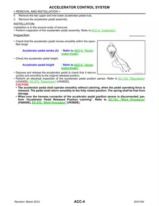 2012-2014 Nissan NV 1500, 2500, 3500 F80 series service manual Preview image 4