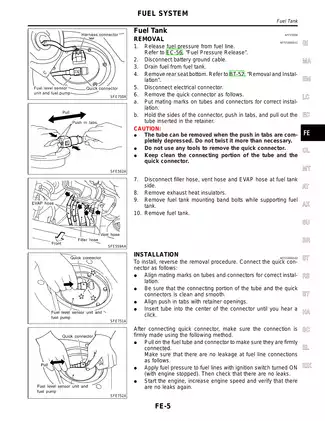 2002-2003 Nissan Maxima Accelerator Control, Fuel & Exhaust Systems manual Preview image 5