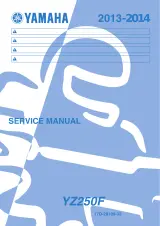 2013–2014 Yamaha YZ250F Owner's Service Manual (P/N 17D-28199-33-E0) – preview page 1