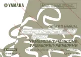 Yamaha Grizzly 550 YFM550DE, YFM550DHE, YFM550PE, and YFM550PHE ATV Owner's Manual 2013 (P/N LIT-11626-27–22) – preview page 1