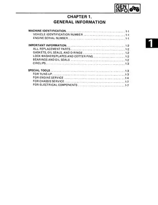 YFM80N Yamaha Repair Manual - Comprehensive Guide for Maintenance and Service Preview image 3