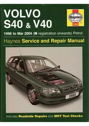 1996-2004 Volvo S40, V40 service and repair manual