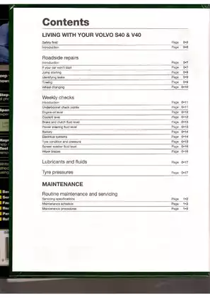 1996-2004 Volvo S40, V40 service and repair manual Preview image 2