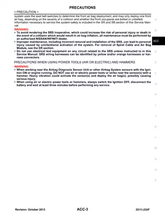 2013 Nissan Leaf repair manual Preview image 3
