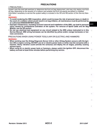 2013 Nissan Leaf Accelerator Control System manual Preview image 3