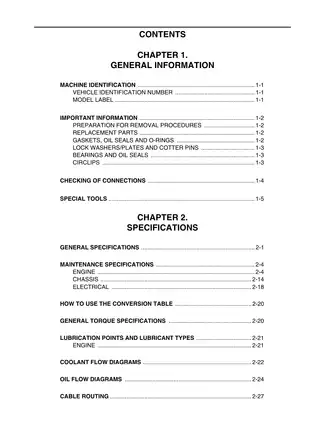 Yamaha ATV Comprehensive Repair Manual (EBo01000) Preview image 5