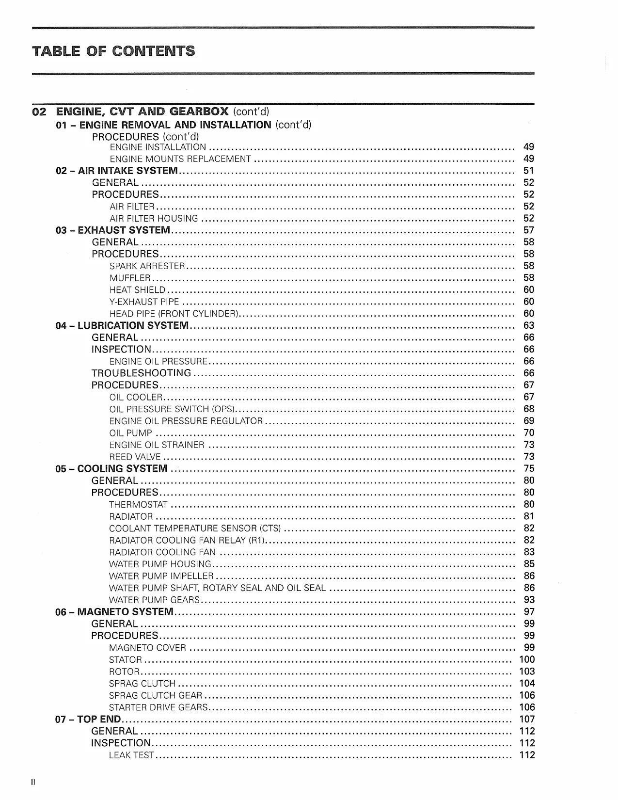2012 Can-Am Outlander/Renegade 800/1000 Series Service Manual Preview image 5