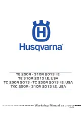 2013 Husqvarna TE 250R / TE 310R / TC 250R / TXC 250R Workshop Manual – preview page 1