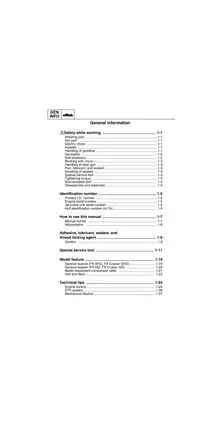 Yamaha WaveRunner FX Series Service Manual (2012) Preview image 4