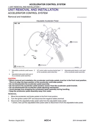 2014 Nissan Armada Accelerator Control System Service Manual Preview image 4