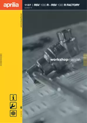 Aprilia RSV 1000 R Factory Workshop Manual (2003-2010)