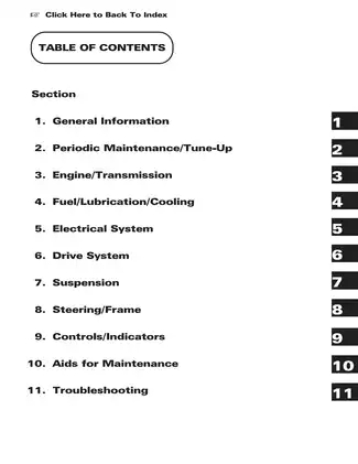 2001 Arctic Cat ATV Service Manual - Maintenance, Troubleshooting & Repair Guide Preview image 2