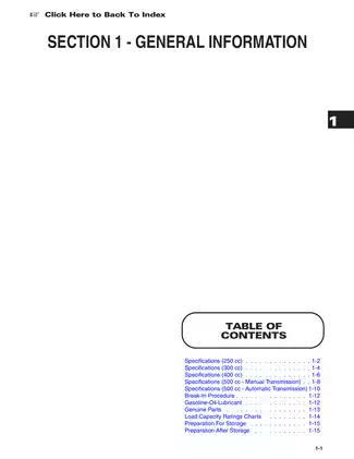 2001 Arctic Cat ATV Service Manual - Maintenance, Troubleshooting & Repair Guide Preview image 3
