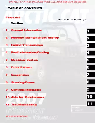2007 Arctic Cat Prowler/XT Service Manual - Complete Repair and Maintenance Guide Preview image 2