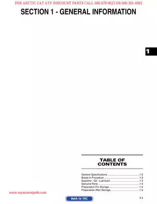 2007 Arctic Cat Prowler/XT Service Manual - Complete Repair and Maintenance Guide Preview image 3