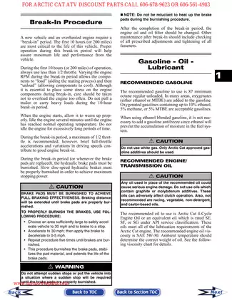 2007 Arctic Cat Prowler 650 XT manual Preview image 5